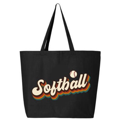 Retro Softball Graphic Softball 25L Jumbo Tote