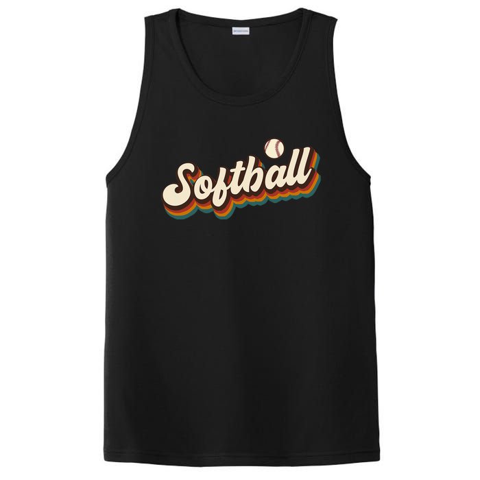 Retro Softball Graphic Softball PosiCharge Competitor Tank