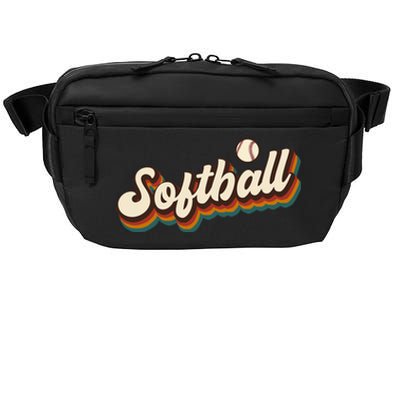 Retro Softball Graphic Softball Crossbody Pack