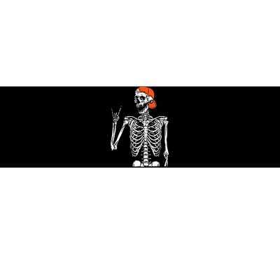 Rocker Skeleton Hand Rock On Costume Funny Halloween Gifts Bumper Sticker