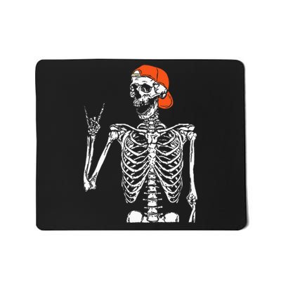 Rocker Skeleton Hand Rock On Costume Funny Halloween Gifts Mousepad