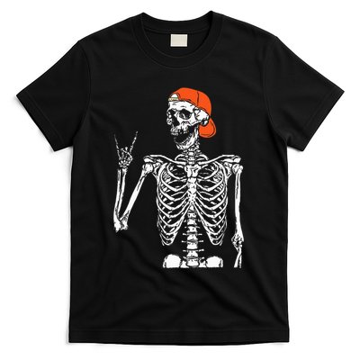 Rocker Skeleton Hand Rock On Costume Funny Halloween Gifts T-Shirt