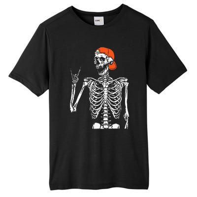 Rocker Skeleton Hand Rock On Costume Funny Halloween Gifts Tall Fusion ChromaSoft Performance T-Shirt