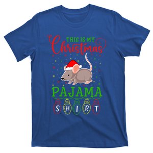 Rat Santa Hat Xmas Light This Is My Christmas Pajama Gift T-Shirt