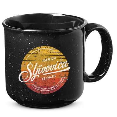 Rakija Sljivovica Hrvatska Bosna Srbija Balkans 15oz Campfire Ceramic Mug