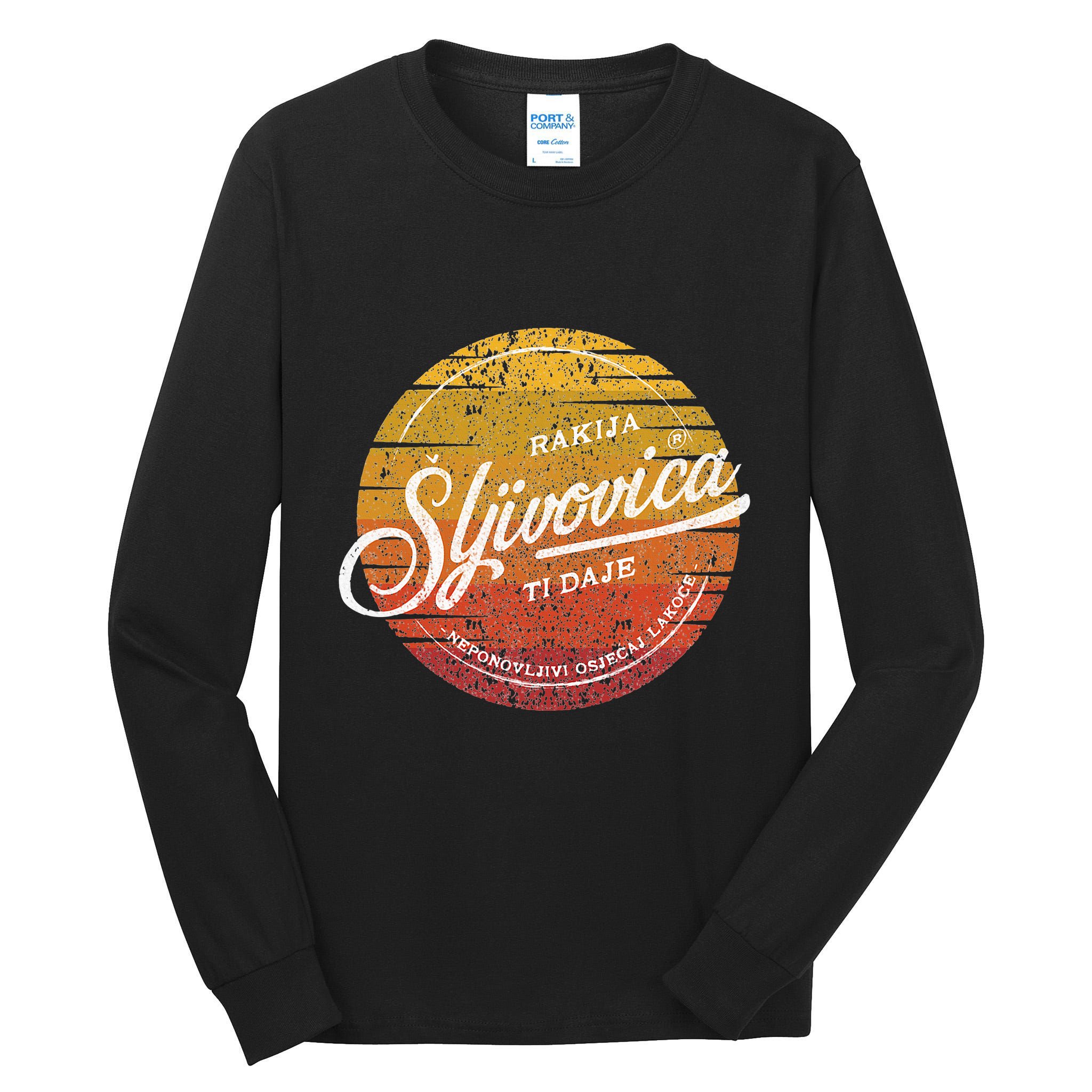 Rakija Sljivovica Hrvatska Bosna Srbija Balkans Tall Long Sleeve T-Shirt