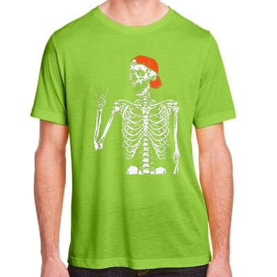 Rocker Skeleton Hand Rock On Costume Funny Halloween Gifts Adult ChromaSoft Performance T-Shirt