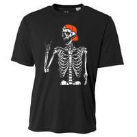 Rocker Skeleton Hand Rock On Costume Funny Halloween Gifts Cooling Performance Crew T-Shirt