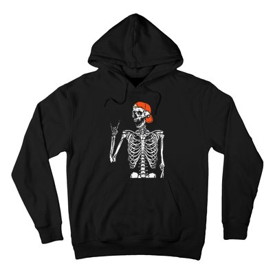 Rocker Skeleton Hand Rock On Costume Funny Halloween Gifts Hoodie