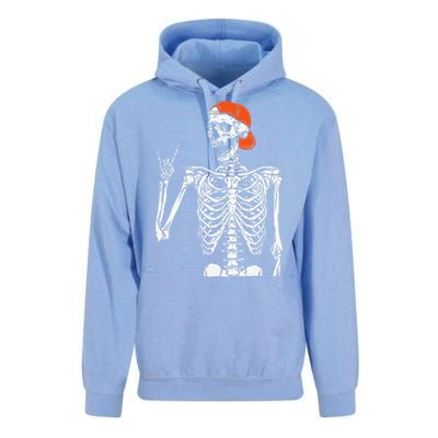 Rocker Skeleton Hand Rock On Costume Funny Halloween Gifts Unisex Surf Hoodie