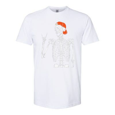 Rocker Skeleton Hand Rock On Costume Funny Halloween Gifts Softstyle CVC T-Shirt