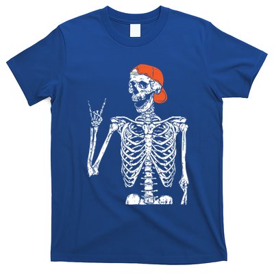 Rocker Skeleton Hand Rock On Costume Funny Halloween Funny Gift Cute Gift T-Shirt
