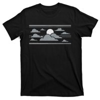 Retro Stormy Halloween Moon T-Shirt