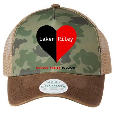 Retro Say Her Name Laken Riley Laken Riley Say Her Name Legacy Tie Dye Trucker Hat