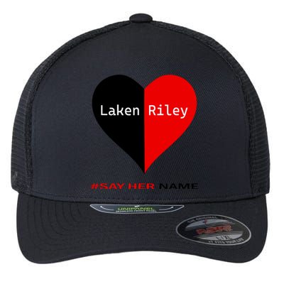 Retro Say Her Name Laken Riley Laken Riley Say Her Name Flexfit Unipanel Trucker Cap