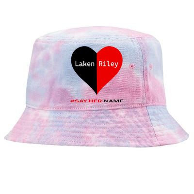 Retro Say Her Name Laken Riley Laken Riley Say Her Name Tie-Dyed Bucket Hat