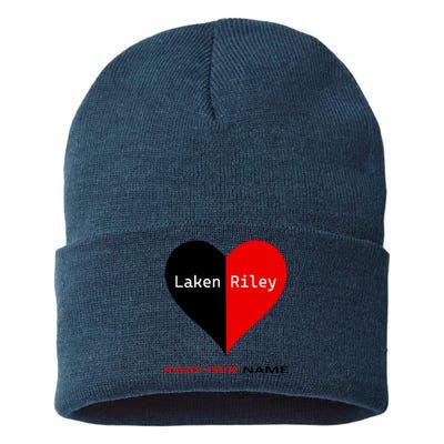 Retro Say Her Name Laken Riley Laken Riley Say Her Name Sustainable Knit Beanie