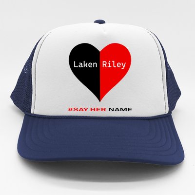 Retro Say Her Name Laken Riley Laken Riley Say Her Name Trucker Hat