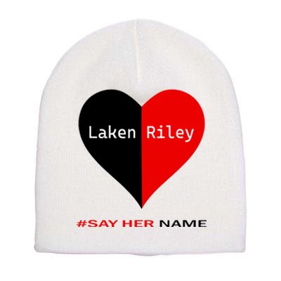 Retro Say Her Name Laken Riley Laken Riley Say Her Name Short Acrylic Beanie