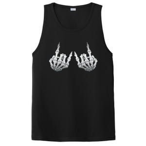 Rock Skeleton Hands Rock On Or Gift PosiCharge Competitor Tank