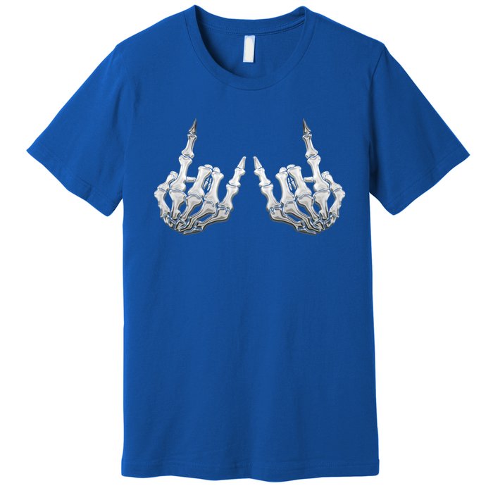 Rock Skeleton Hands Rock On Or Gift Premium T-Shirt