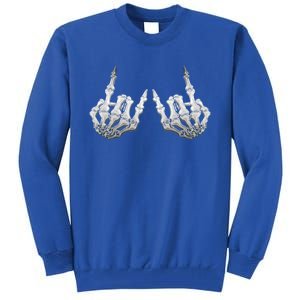 Rock Skeleton Hands Rock On Or Gift Tall Sweatshirt