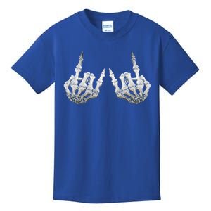 Rock Skeleton Hands Rock On Or Gift Kids T-Shirt