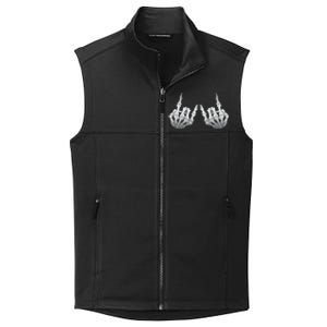 Rock Skeleton Hands Rock On Or Gift Collective Smooth Fleece Vest