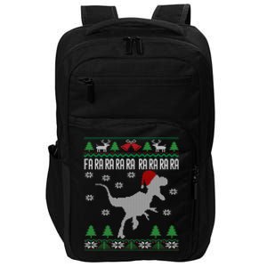 Raptor Santa Hat Velociraptor Dinosaur Lover Ugly Christmas Great Gift Impact Tech Backpack