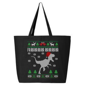 Raptor Santa Hat Velociraptor Dinosaur Lover Ugly Christmas Great Gift 25L Jumbo Tote