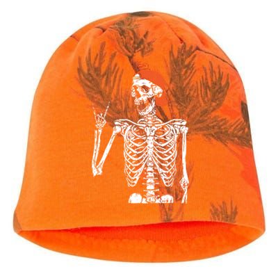 Rocker Skeleton Hand Rock On Costume Funny Halloween Funny Gift Kati - Camo Knit Beanie