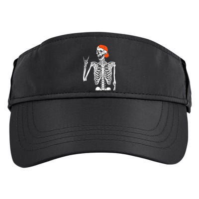 Rocker Skeleton Hand Rock On Costume Funny Halloween Gifts Adult Drive Performance Visor