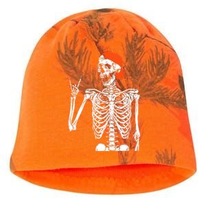 Rocker Skeleton Hand Rock On Costume Funny Halloween Gifts Kati - Camo Knit Beanie