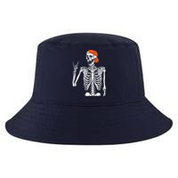 Rocker Skeleton Hand Rock On Costume Funny Halloween Gifts Cool Comfort Performance Bucket Hat