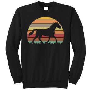 Retro Sunset Horse Sweatshirt