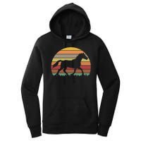 Retro Sunset Horse Women's Pullover Hoodie