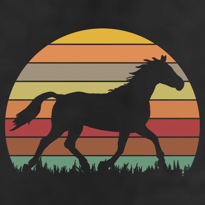 Retro Sunset Horse 25L Jumbo Tote