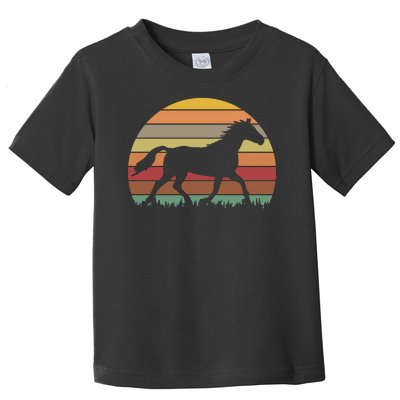 Retro Sunset Horse Toddler T-Shirt