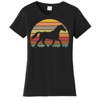 Retro Sunset Horse Women's T-Shirt