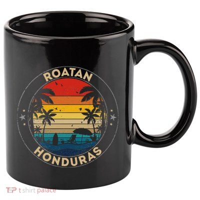 Roatan Souvenir Honduras Reminder 11oz C Handle Ceramic Mug