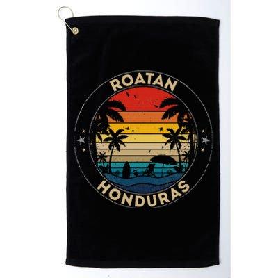 Roatan Souvenir Honduras Reminder Platinum Collection Golf Towel