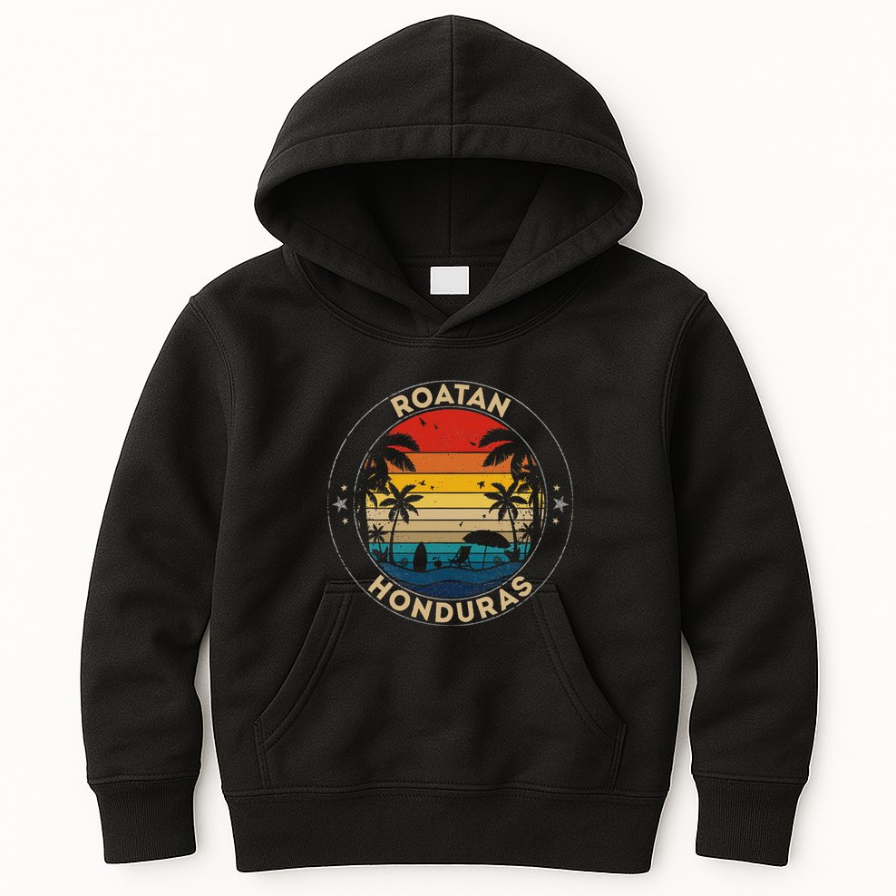 Roatan Souvenir Honduras Reminder Kids Hoodie
