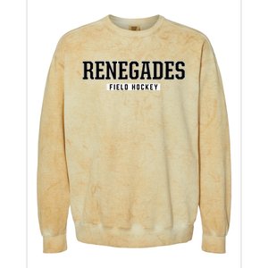 Renegades Shawnee High School Field Hockey Colorblast Crewneck Sweatshirt