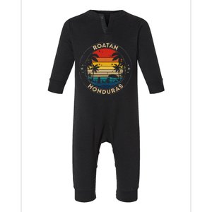 Roatan Souvenir Honduras Reminder Infant Fleece One Piece