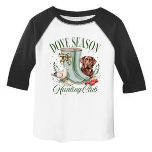 Retro Season Hunting Club Camo Coquette Bow With Dog Toddler Fine Jersey T-Shirt