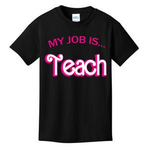 Retro School Humor Funny Teacher Life My Job Is Teach Kids T-Shirt