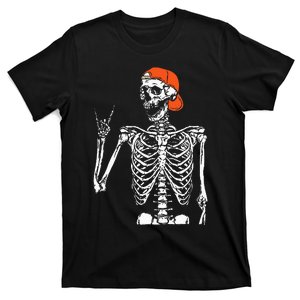 Rocker Skeleton Hand Rock On Costume Funny Halloween Gifts T-Shirt