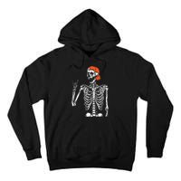 Rocker Skeleton Hand Rock On Costume Funny Halloween Gifts Tall Hoodie