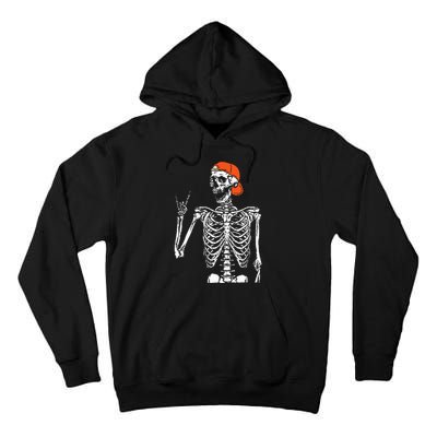 Rocker Skeleton Hand Rock On Costume Funny Halloween Gifts Tall Hoodie