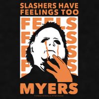 Riot Society Halloween M.I.C.H.A.E.L Myers Slashers Have Feelings Too Ladies PosiCharge Tri-Blend Wicking Tank